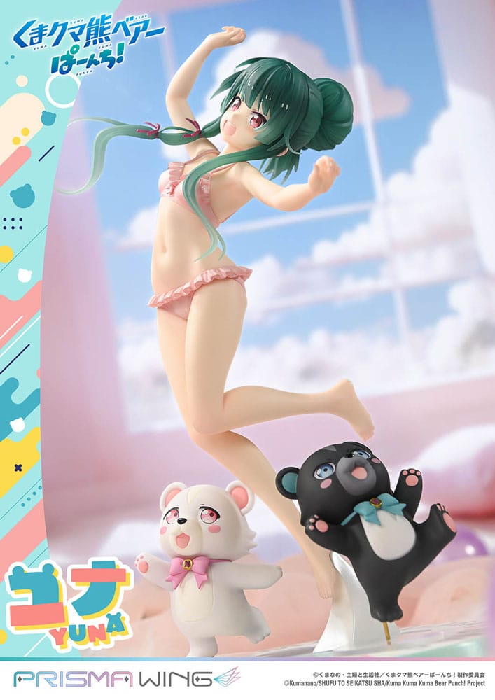 Kuma Kuma Kuma Bear Punch! Prisma Wing PVC Statue 1/7 Yuna Deluxe Version 28 cm Scalefiguren Yokina