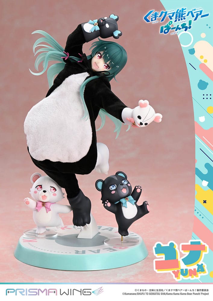Kuma Kuma Kuma Bear Punch! Prisma Wing PVC Statue 1/7 Yuna Deluxe Version 28 cm Scalefiguren Yokina