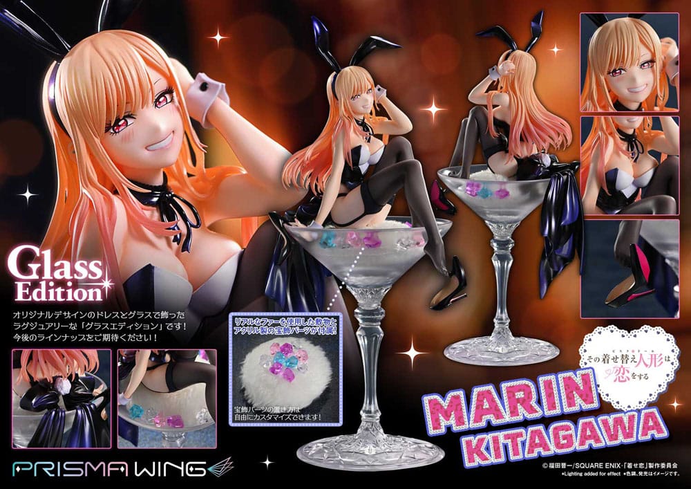 My Dress-Up Darling Prisma Wing PVC Statue 1/7 Marin Kitagawa Glass Edition 29 cm Scalefiguren Yokina