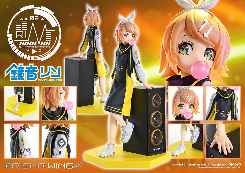 Vocaloid Piapro Characters Prisma Wing PVC Statue 1/7 Kagamine Rin (Art by lack) 21 cm Scalefiguren Yokina