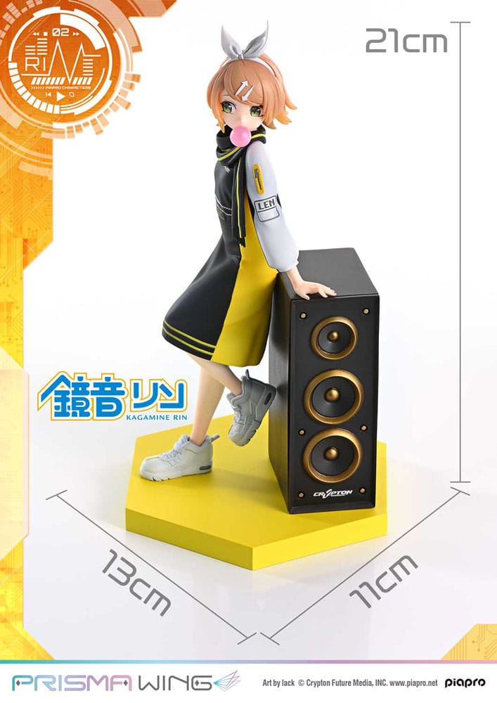 Vocaloid Piapro Characters Prisma Wing PVC Statue 1/7 Kagamine Rin (Art by lack) 21 cm Scalefiguren Yokina