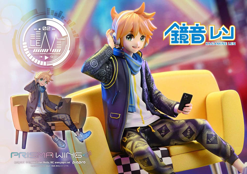 Vocaloid Piapro Characters Prisma Wing PVC Statue 1/7 Kagamine Len (Art by lack) 18 cm Scalefiguren Yokina