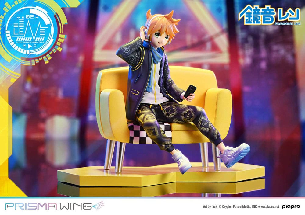 Vocaloid Piapro Characters Prisma Wing PVC Statue 1/7 Kagamine Len (Art by lack) 18 cm Scalefiguren Yokina