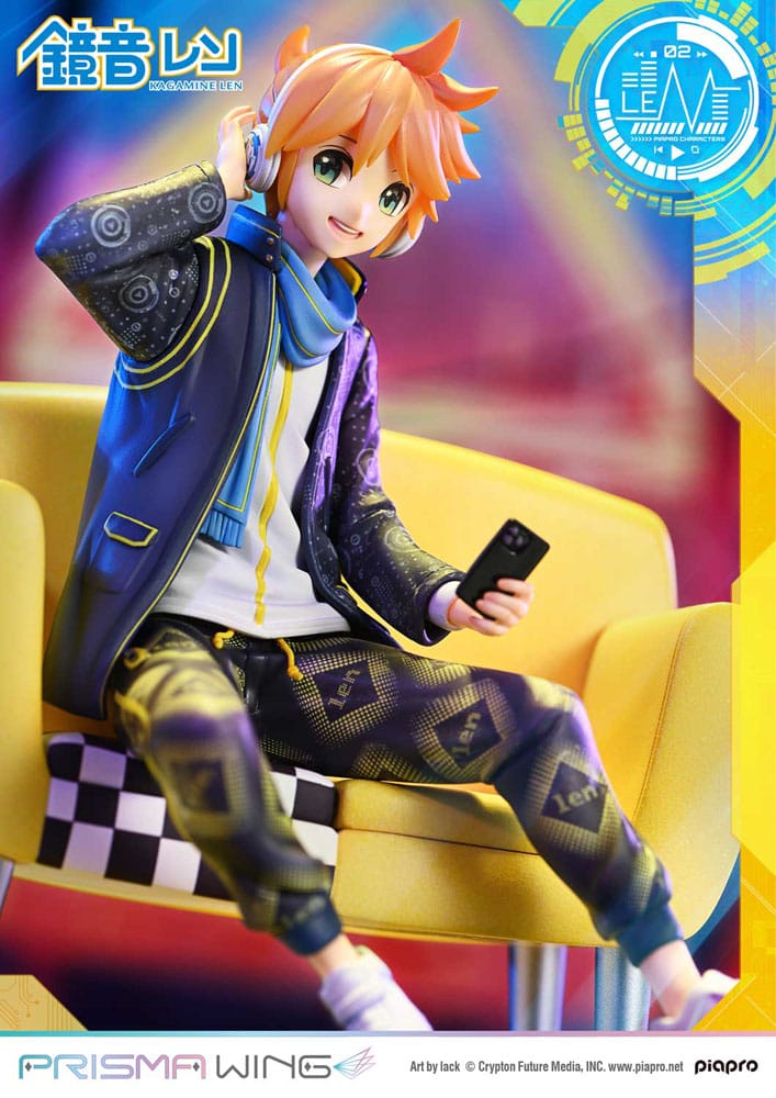 Vocaloid Piapro Characters Prisma Wing PVC Statue 1/7 Kagamine Len (Art by lack) 18 cm Scalefiguren Yokina