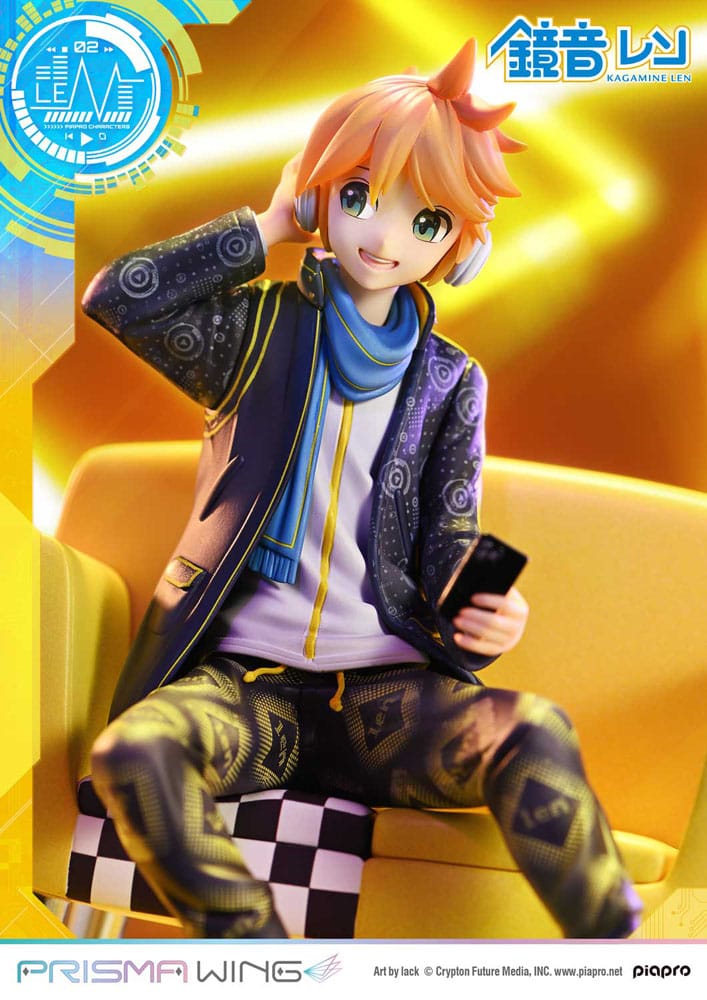 Vocaloid Piapro Characters Prisma Wing PVC Statue 1/7 Kagamine Len (Art by lack) 18 cm Scalefiguren Yokina