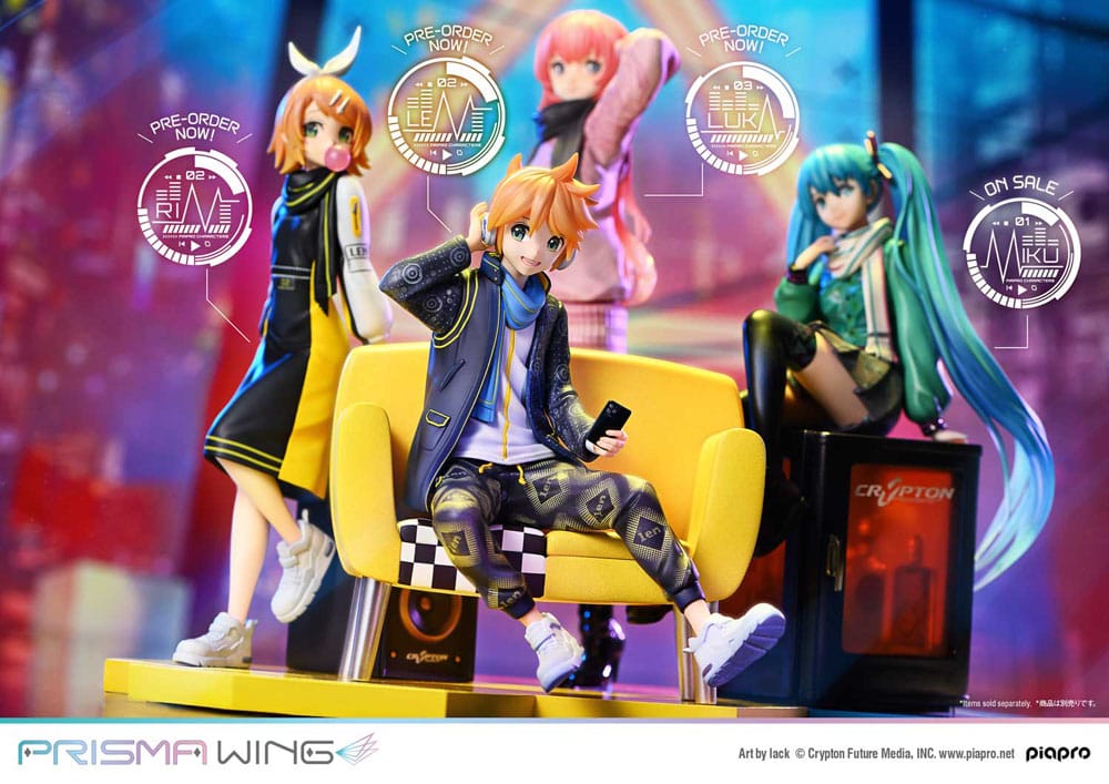 Vocaloid Piapro Characters Prisma Wing PVC Statue 1/7 Kagamine Len (Art by lack) 18 cm Scalefiguren Yokina