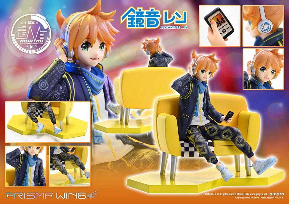 Vocaloid Piapro Characters Prisma Wing PVC Statue 1/7 Kagamine Len (Art by lack) 18 cm Scalefiguren Yokina