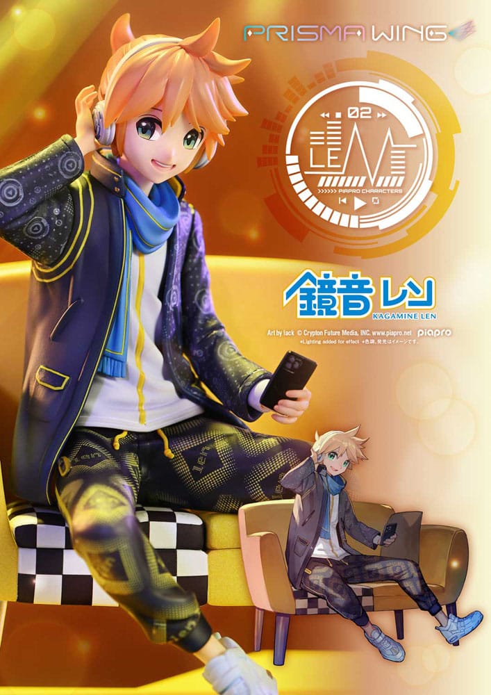 Vocaloid Piapro Characters Prisma Wing PVC Statue 1/7 Kagamine Len (Art by lack) 18 cm Scalefiguren Yokina