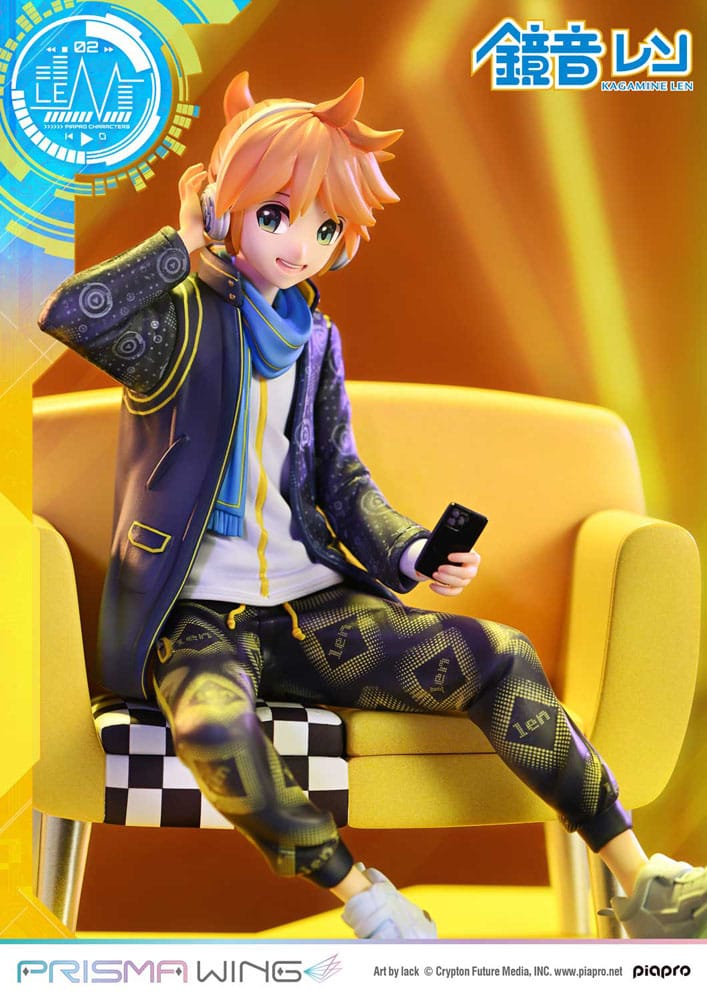 Vocaloid Piapro Characters Prisma Wing PVC Statue 1/7 Kagamine Len (Art by lack) 18 cm Scalefiguren Yokina