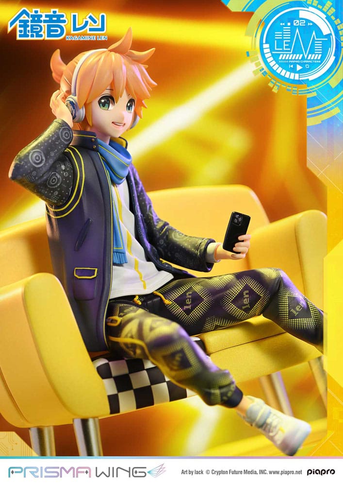 Vocaloid Piapro Characters Prisma Wing PVC Statue 1/7 Kagamine Len (Art by lack) 18 cm Scalefiguren Yokina