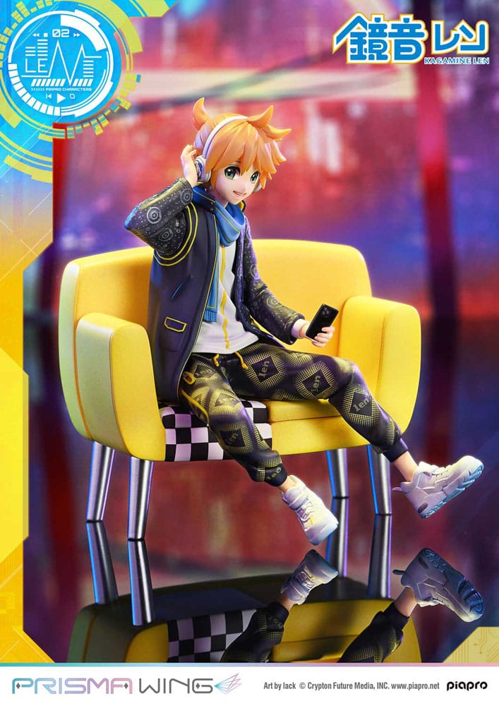 Vocaloid Piapro Characters Prisma Wing PVC Statue 1/7 Kagamine Len (Art by lack) 18 cm Scalefiguren Yokina