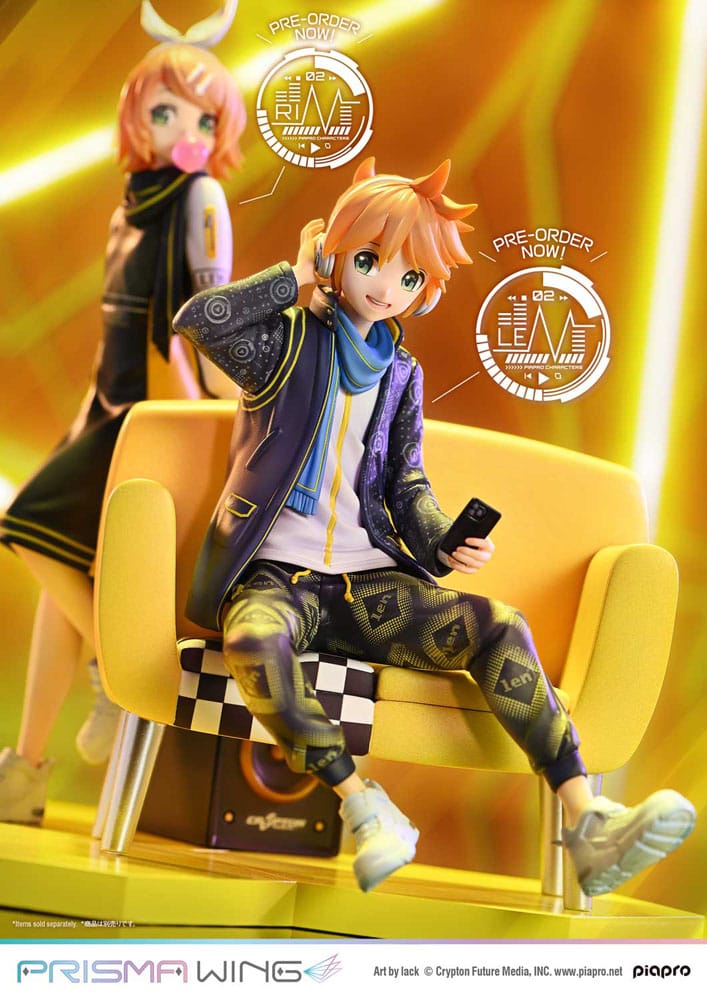 Vocaloid Piapro Characters Prisma Wing PVC Statue 1/7 Kagamine Len (Art by lack) 18 cm Scalefiguren Yokina