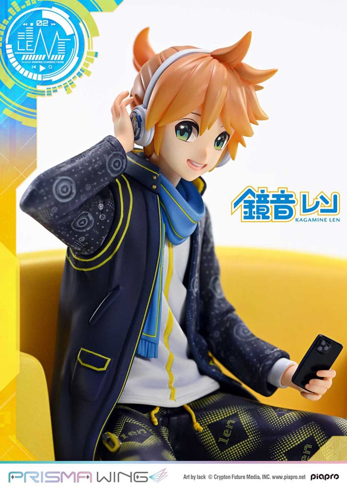 Vocaloid Piapro Characters Prisma Wing PVC Statue 1/7 Kagamine Len (Art by lack) 18 cm Scalefiguren Yokina