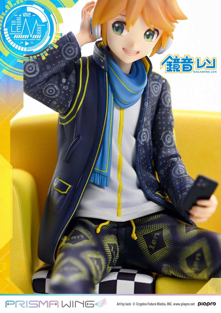 Vocaloid Piapro Characters Prisma Wing PVC Statue 1/7 Kagamine Len (Art by lack) 18 cm Scalefiguren Yokina
