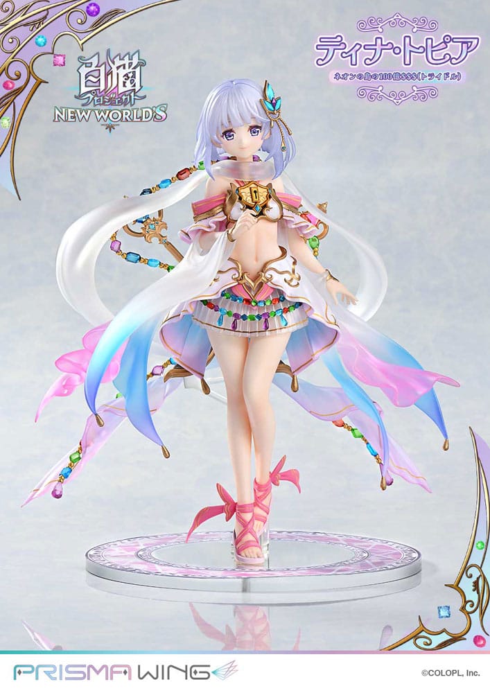 White Cat Project Prisma Wing PVC Statue 1/7 Tina Topia (The 10 Billion Tridollars of Neon Island) 22 cm Scalefiguren Yokina