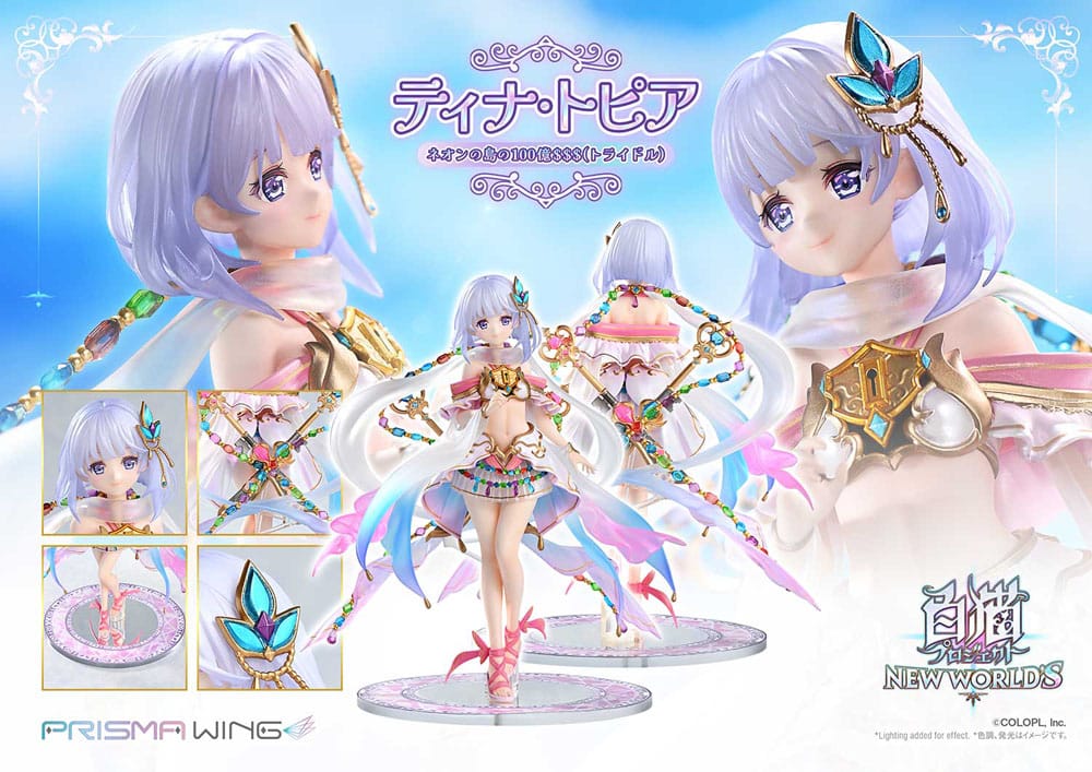White Cat Project Prisma Wing PVC Statue 1/7 Tina Topia (The 10 Billion Tridollars of Neon Island) 22 cm Scalefiguren Yokina