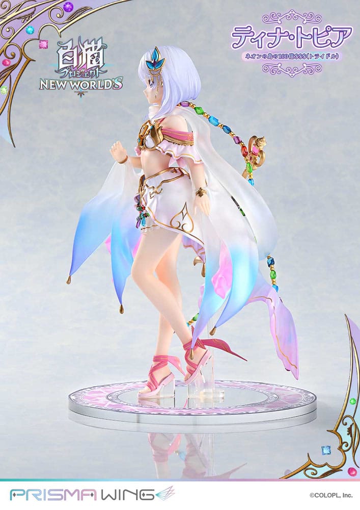 White Cat Project Prisma Wing PVC Statue 1/7 Tina Topia (The 10 Billion Tridollars of Neon Island) 22 cm Scalefiguren Yokina