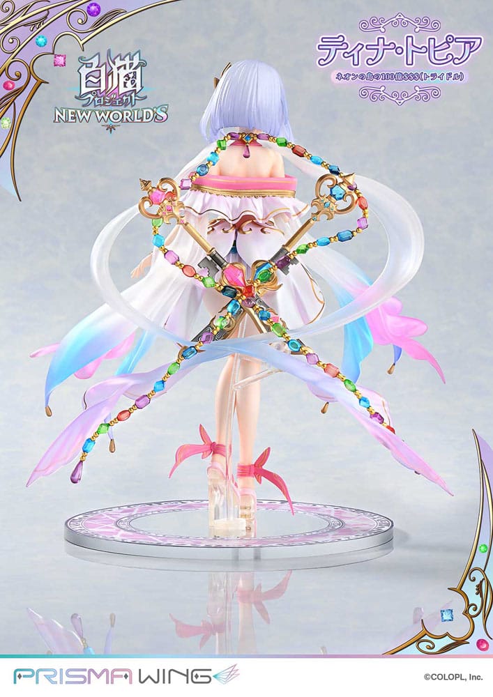 White Cat Project Prisma Wing PVC Statue 1/7 Tina Topia (The 10 Billion Tridollars of Neon Island) 22 cm Scalefiguren Yokina