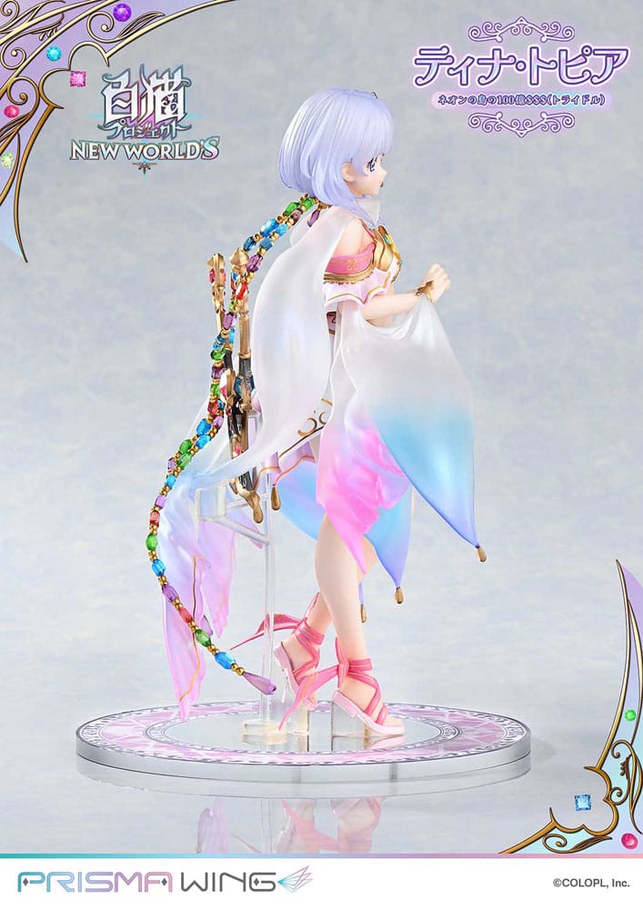 White Cat Project Prisma Wing PVC Statue 1/7 Tina Topia (The 10 Billion Tridollars of Neon Island) 22 cm Scalefiguren Yokina