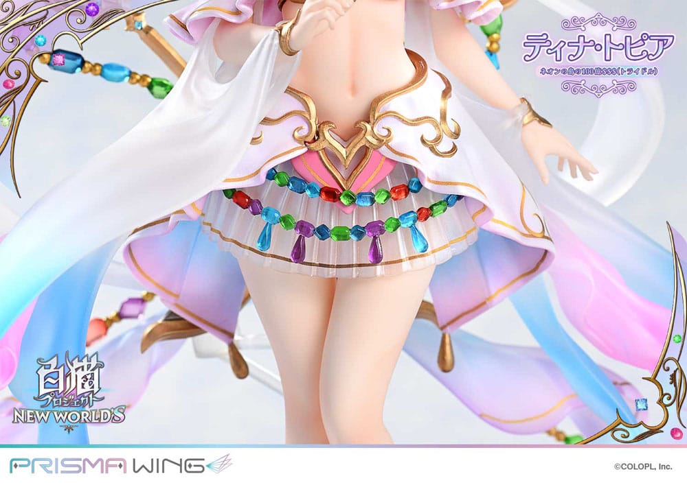 White Cat Project Prisma Wing PVC Statue 1/7 Tina Topia (The 10 Billion Tridollars of Neon Island) 22 cm Scalefiguren Yokina