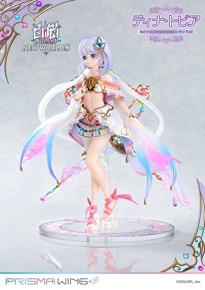 White Cat Project Prisma Wing PVC Statue 1/7 Tina Topia (The 10 Billion Tridollars of Neon Island) 22 cm Scalefiguren Yokina