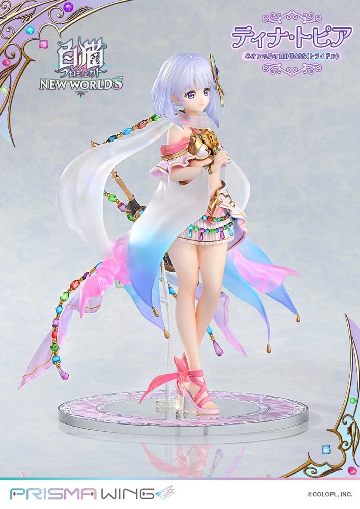 White Cat Project Prisma Wing PVC Statue 1/7 Tina Topia (The 10 Billion Tridollars of Neon Island) 22 cm Scalefiguren Yokina