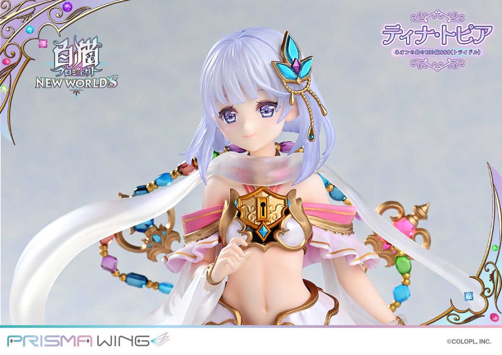 White Cat Project Prisma Wing PVC Statue 1/7 Tina Topia (The 10 Billion Tridollars of Neon Island) 22 cm Scalefiguren Yokina