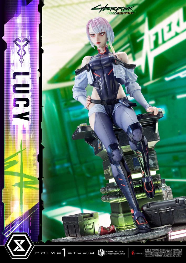 Cyberpunk: Edgerunners Real Elite Masterline Series Statue 1/4 Lucy Deluxe Version 50 cm Scalefiguren Yokina