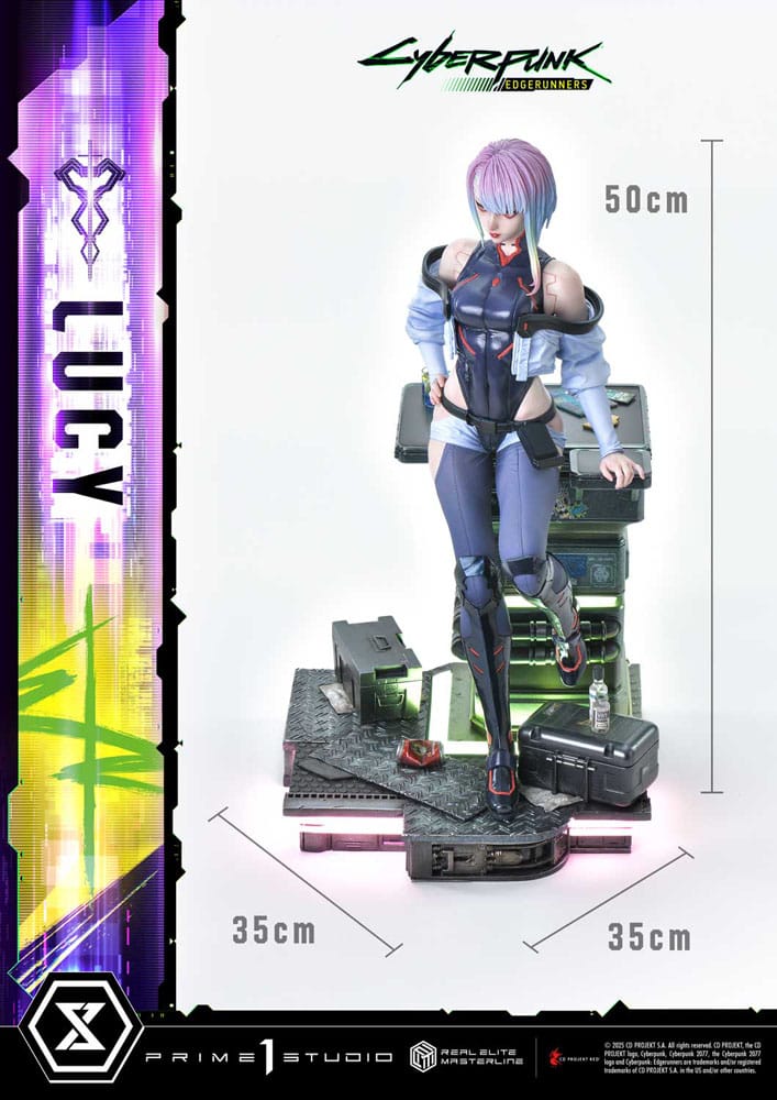 Cyberpunk: Edgerunners Real Elite Masterline Series Statue 1/4 Lucy Deluxe Version 50 cm Scalefiguren Yokina
