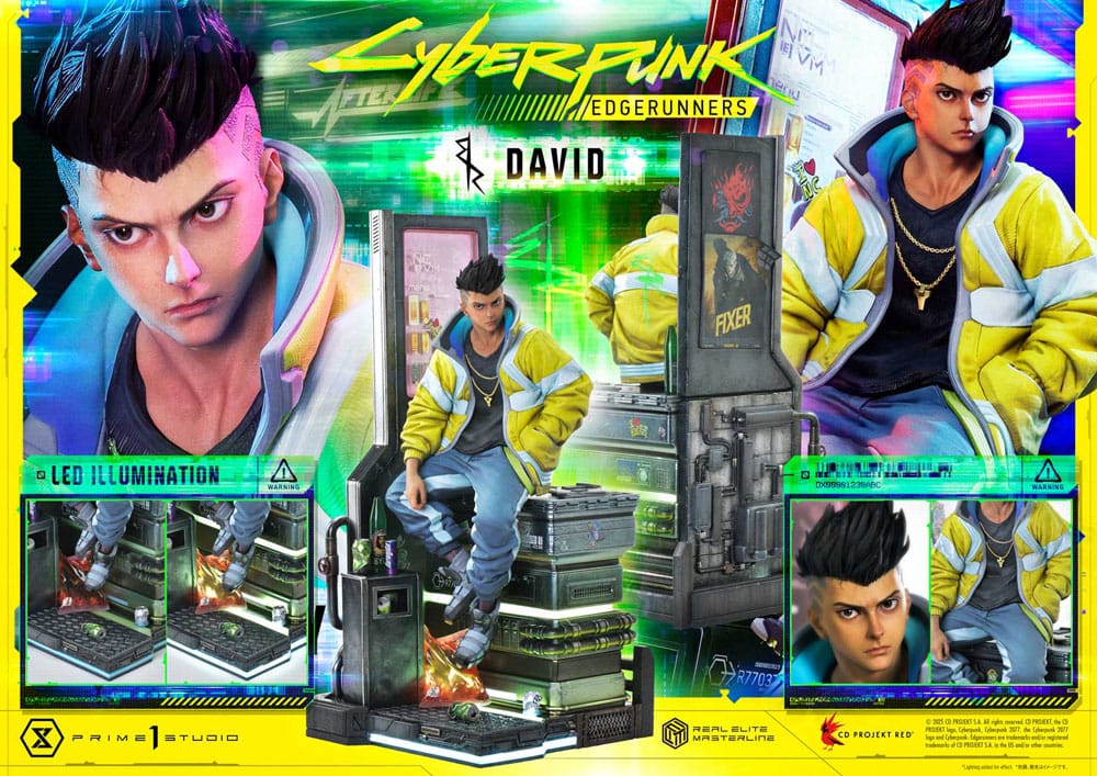 Cyberpunk: Edgerunners Real Elite Masterline Series Statue 1/4 David 58 cm Scalefiguren Yokina