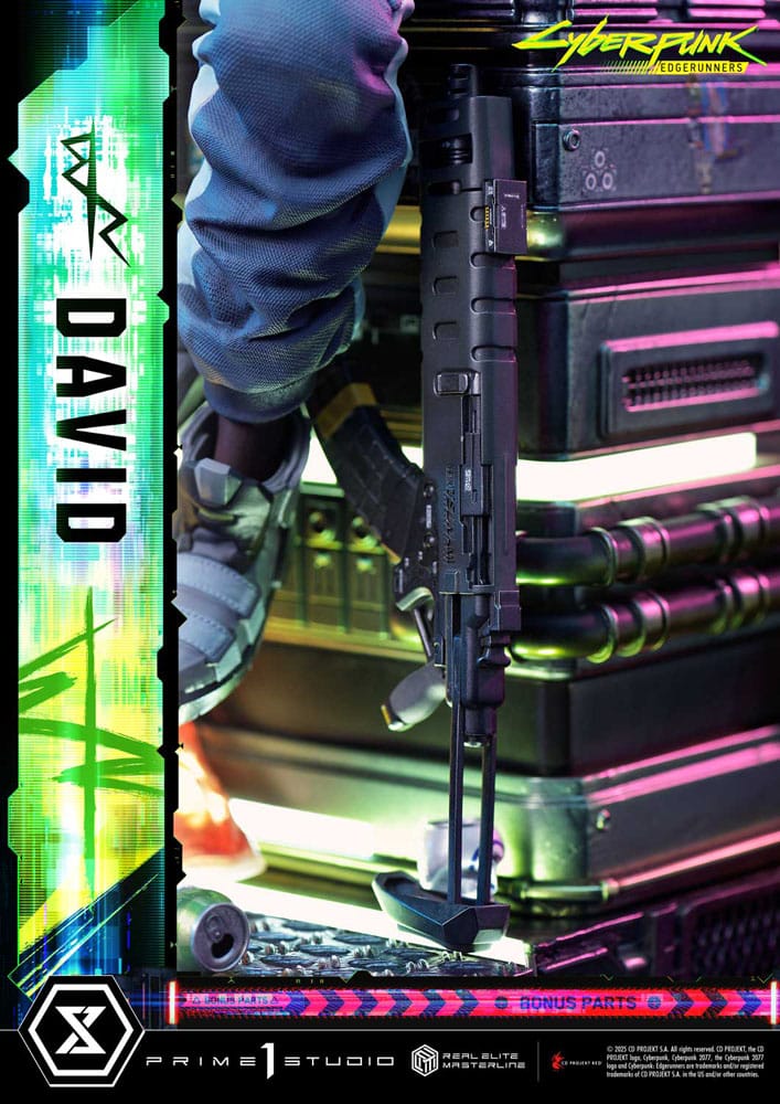 Cyberpunk: Edgerunners Real Elite Masterline Series Statue 1/4 David Deluxe Bonus Version 58 cm Scalefiguren Yokina