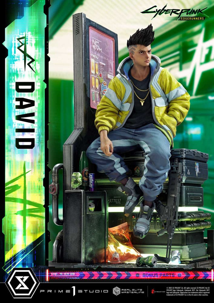 Cyberpunk: Edgerunners Real Elite Masterline Series Statue 1/4 David Deluxe Bonus Version 58 cm Scalefiguren Yokina