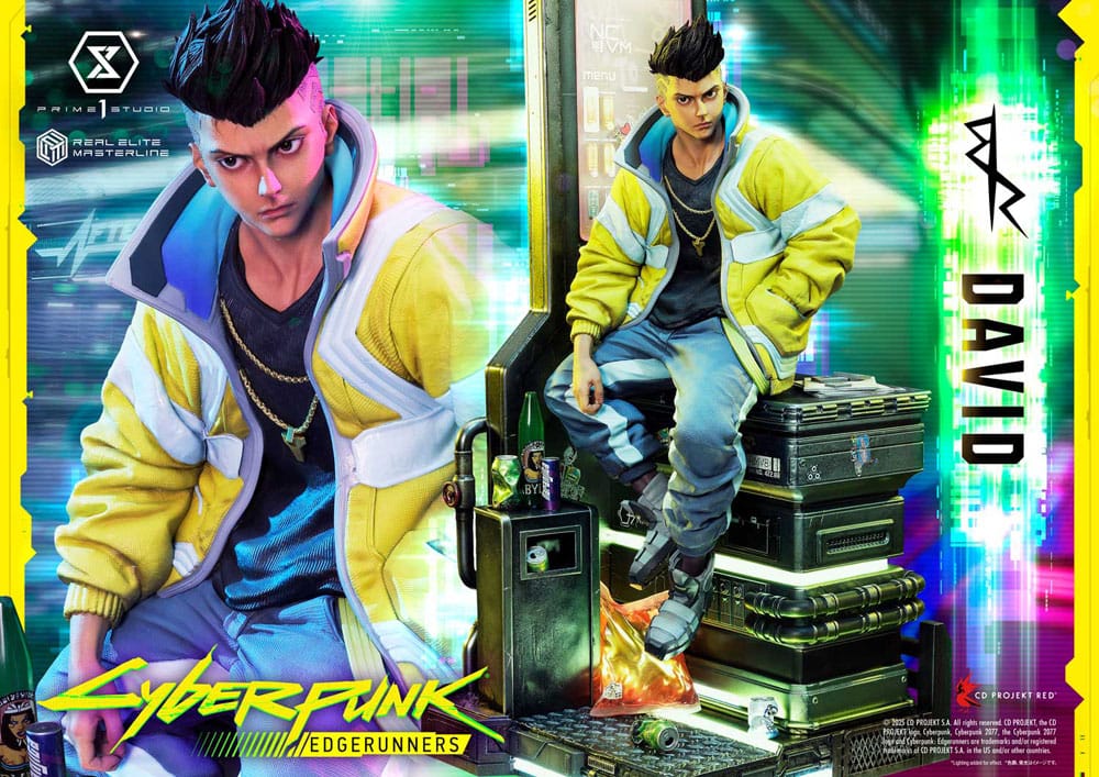 Cyberpunk: Edgerunners Real Elite Masterline Series Statue 1/4 David Deluxe Bonus Version 58 cm Scalefiguren Yokina