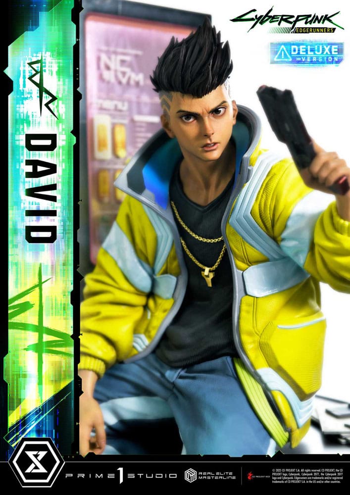 Cyberpunk: Edgerunners Real Elite Masterline Series Statue 1/4 David Deluxe Bonus Version 58 cm Scalefiguren Yokina