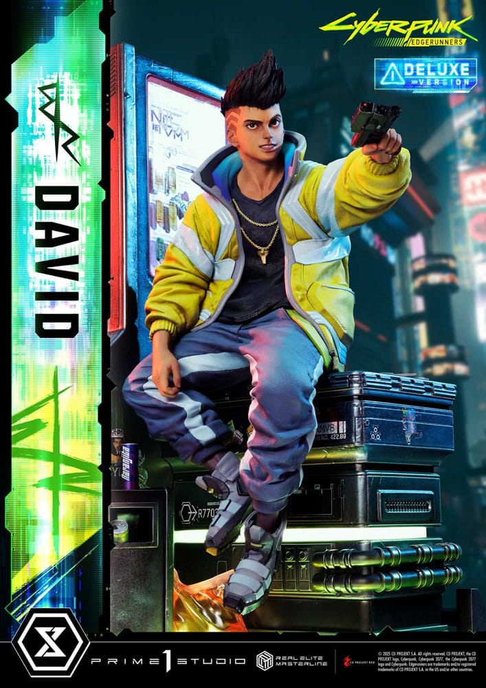 Cyberpunk: Edgerunners Real Elite Masterline Series Statue 1/4 David Deluxe Bonus Version 58 cm Scalefiguren Yokina