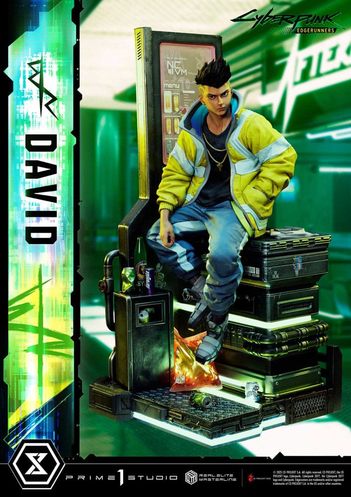 Cyberpunk: Edgerunners Real Elite Masterline Series Statue 1/4 David Deluxe Bonus Version 58 cm Scalefiguren Yokina