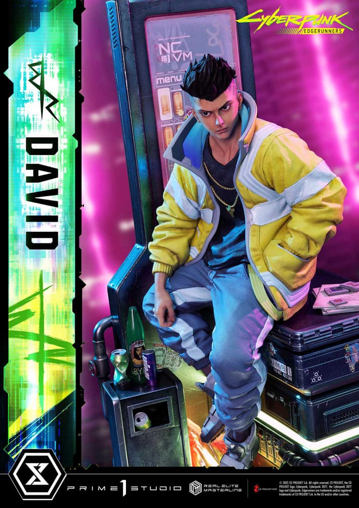 Cyberpunk: Edgerunners Real Elite Masterline Series Statue 1/4 David Deluxe Bonus Version 58 cm Scalefiguren Yokina