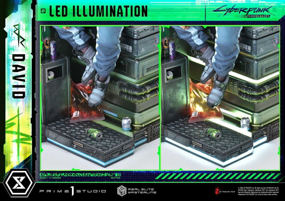 Cyberpunk: Edgerunners Real Elite Masterline Series Statue 1/4 David Deluxe Bonus Version 58 cm Scalefiguren Yokina