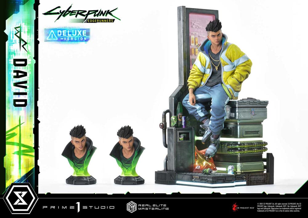 Cyberpunk: Edgerunners Real Elite Masterline Series Statue 1/4 David Deluxe Bonus Version 58 cm Scalefiguren Yokina