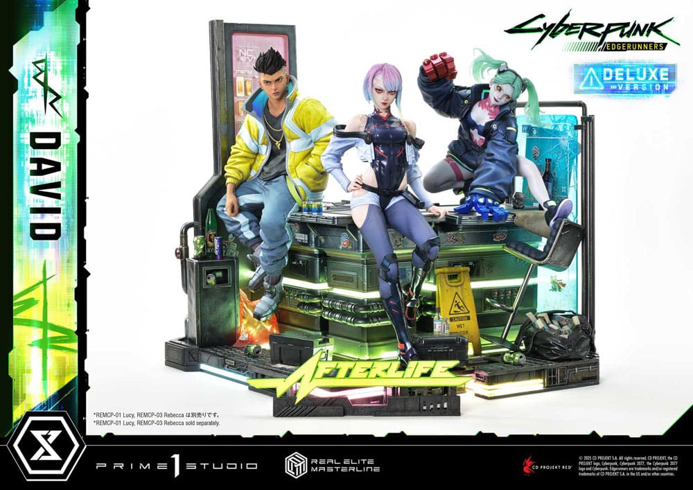 Cyberpunk: Edgerunners Real Elite Masterline Series Statue 1/4 David Deluxe Bonus Version 58 cm Scalefiguren Yokina