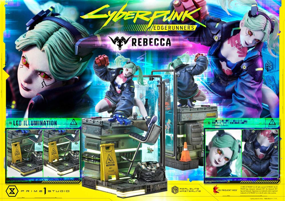 Cyberpunk: Edgerunners Real Elite Masterline Series Statue 1/4 Rebecca 54 cm Scalefiguren Yokina