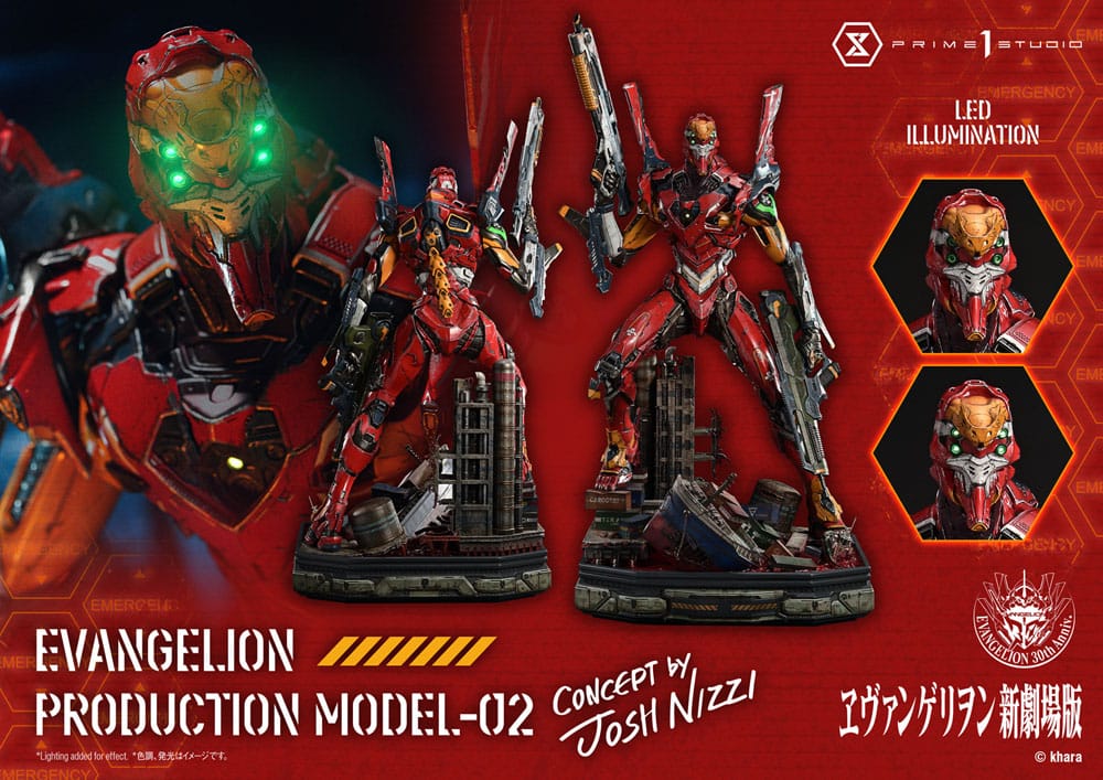 Rebuild of Evangelion Ultimate Diorama Masterline Series Statue Evangelion Production Model-02 (Concept By Josh Nizzi) 73 cm Prizefiguren Yokina