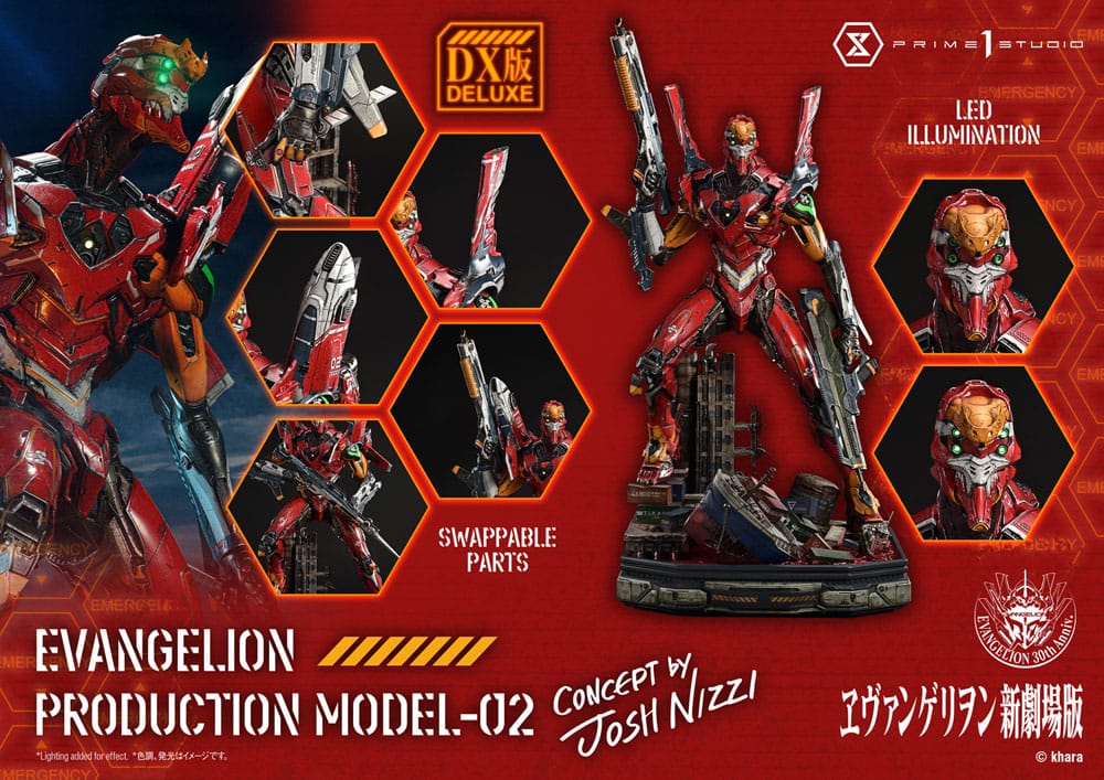Rebuild of Evangelion Ultimate Diorama Masterline Series Statue Evangelion Production Model-02 (Concept By Josh Nizzi) Deluxe Bonus Version 73 cm Prizefiguren Yokina