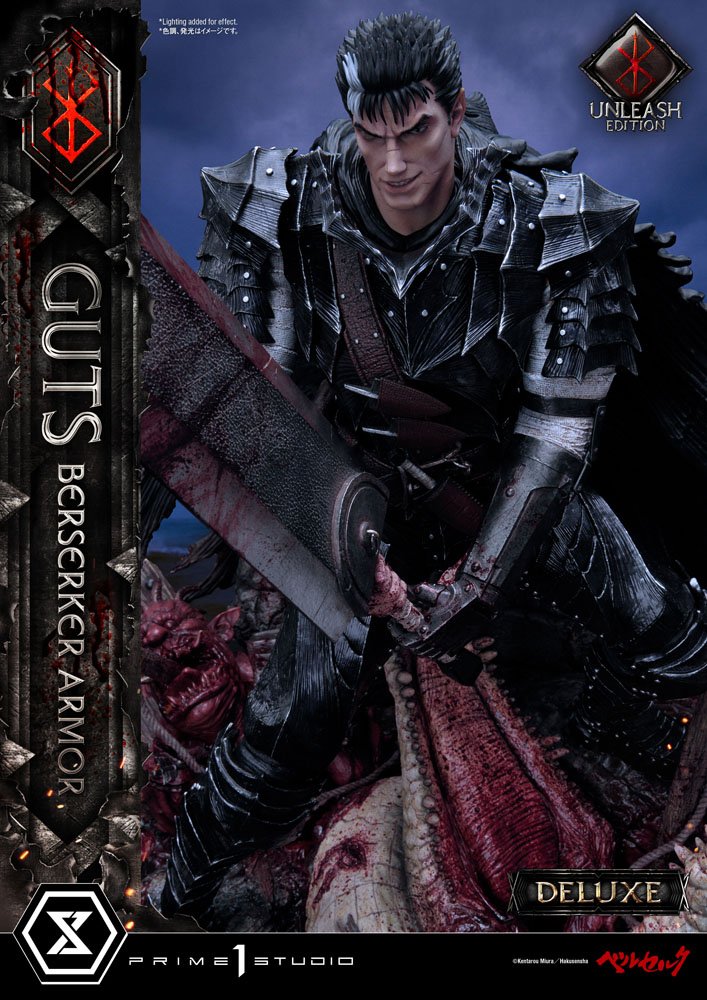 Berserk Statue 1/4 Guts Berserker Armor Unleash Edition Deluxe Version 91 cm Scalefiguren Yokina