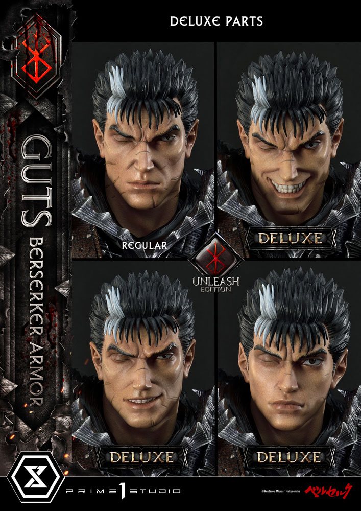 Berserk Statue 1/4 Guts Berserker Armor Unleash Edition Deluxe Version 91 cm Scalefiguren Yokina