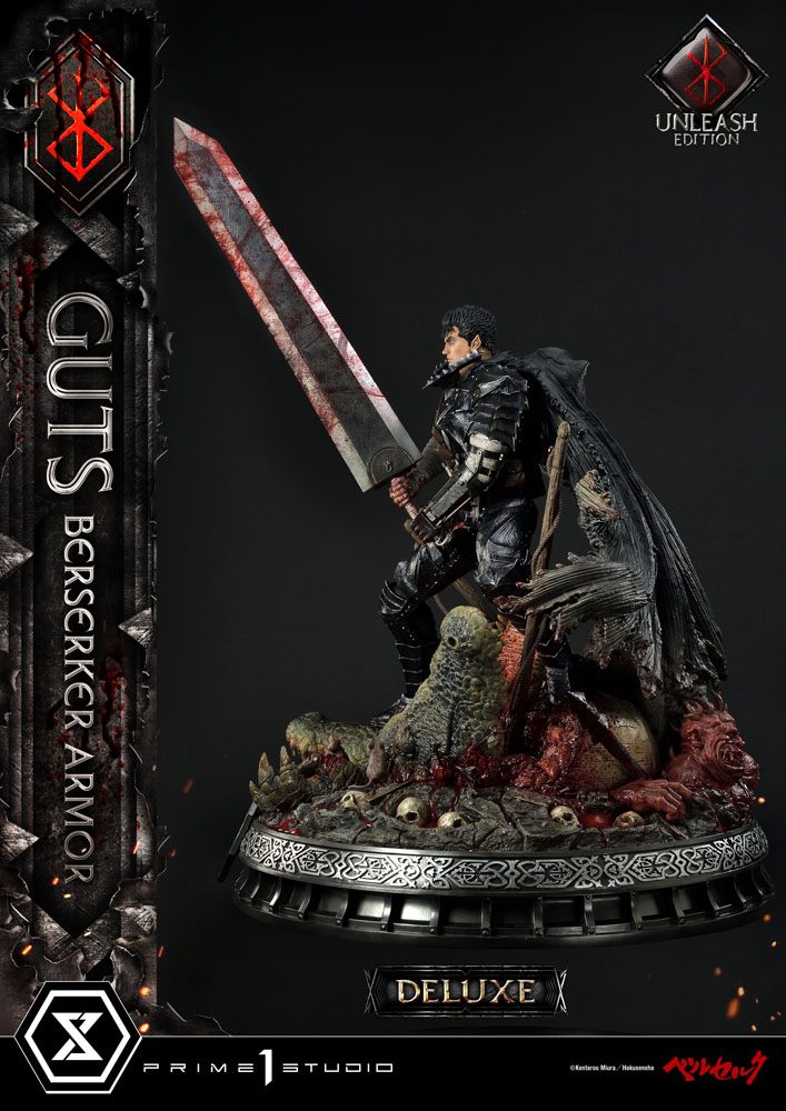 Berserk Statue 1/4 Guts Berserker Armor Unleash Edition Deluxe Version 91 cm Scalefiguren Yokina