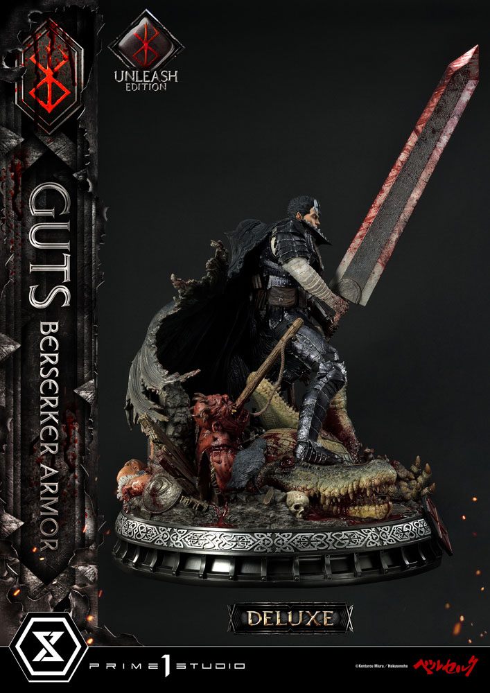 Berserk Statue 1/4 Guts Berserker Armor Unleash Edition Deluxe Version 91 cm Scalefiguren Yokina