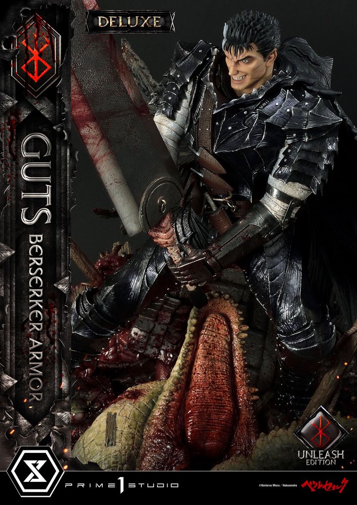 Berserk Statue 1/4 Guts Berserker Armor Unleash Edition Deluxe Version 91 cm Scalefiguren Yokina