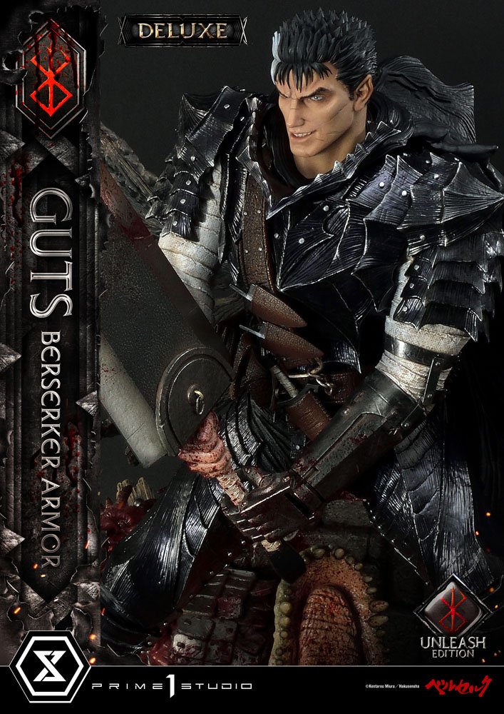 Berserk Statue 1/4 Guts Berserker Armor Unleash Edition Deluxe Version 91 cm Scalefiguren Yokina