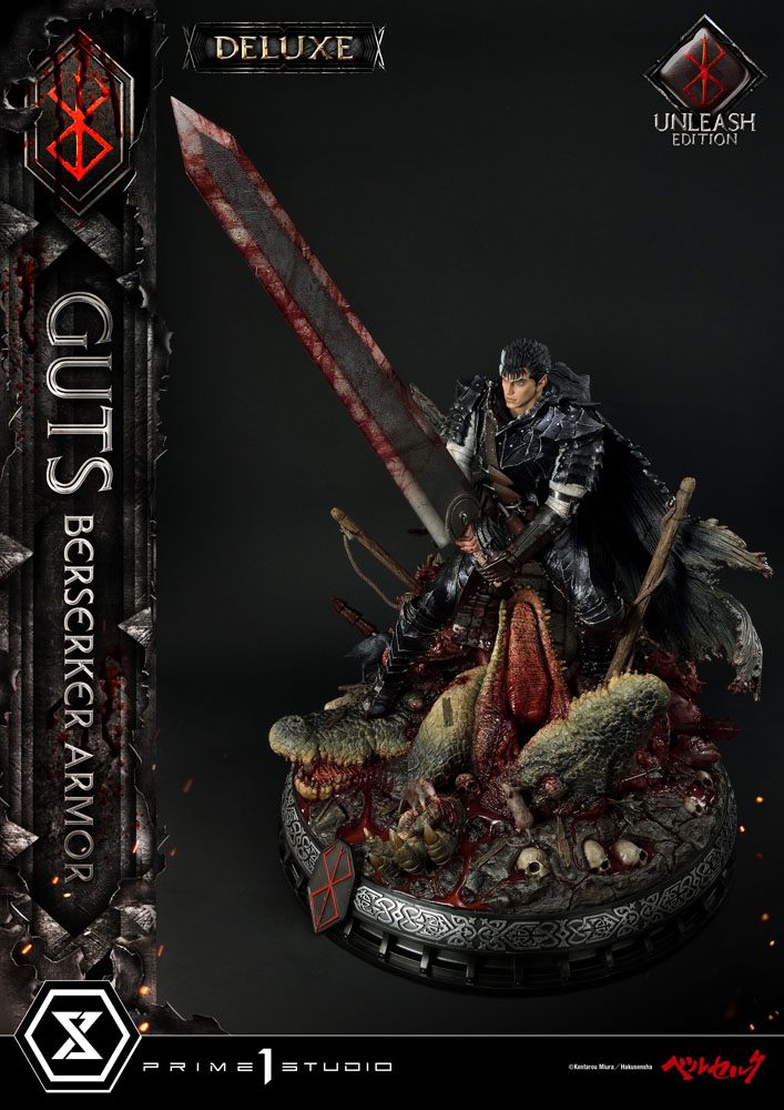 Berserk Statue 1/4 Guts Berserker Armor Unleash Edition Deluxe Version 91 cm Scalefiguren Yokina